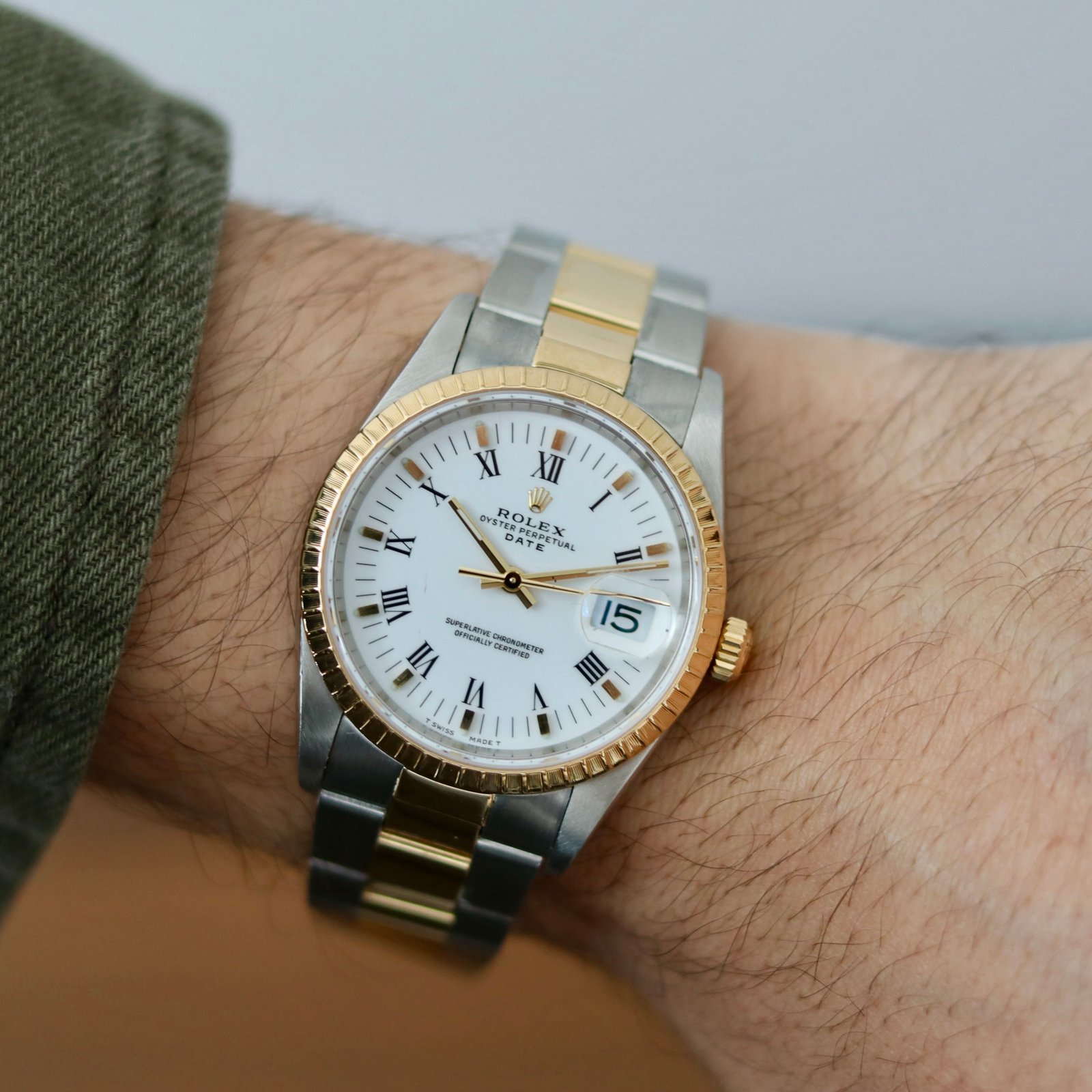 Rolex Date 34 mm Two Tone
