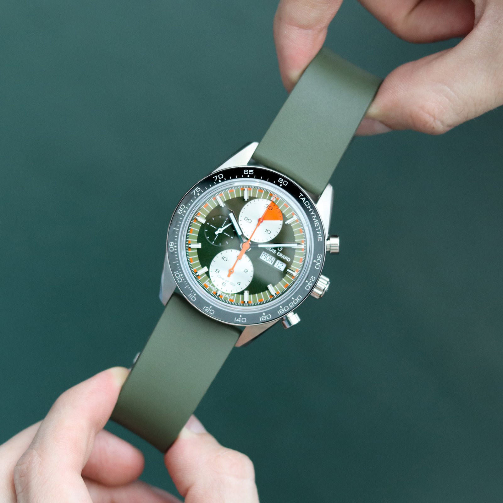Louis Erard Chronograph Green fullset