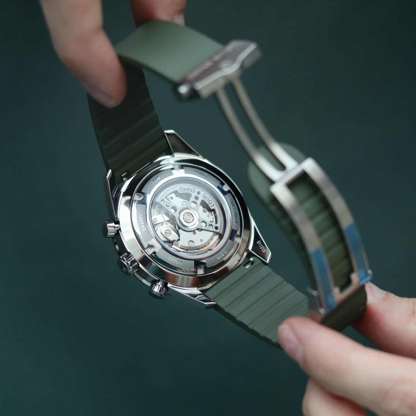 Louis Erard Chronograph Green fullset