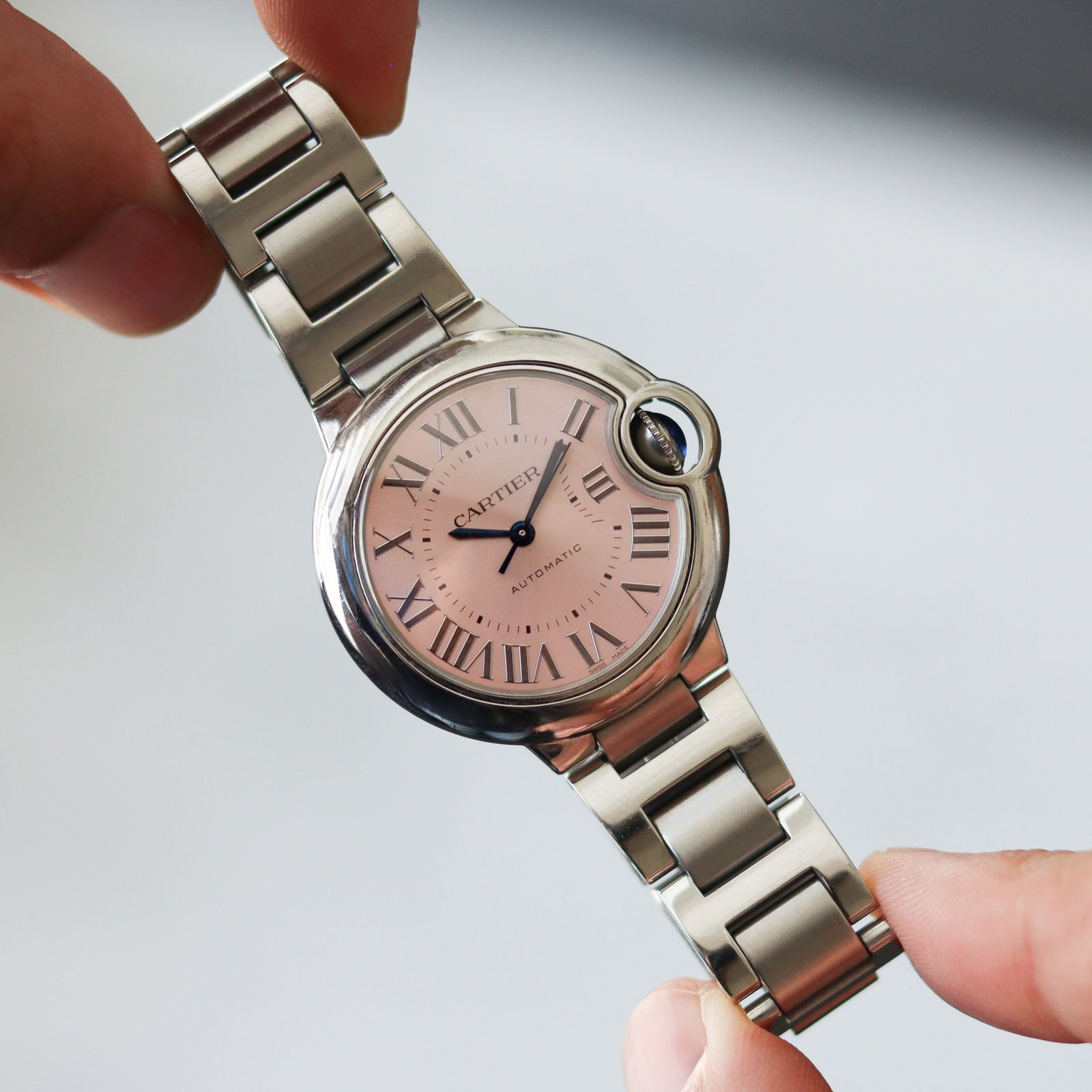 Cartier Ballon Bleu “Pink Dial” 33 mm