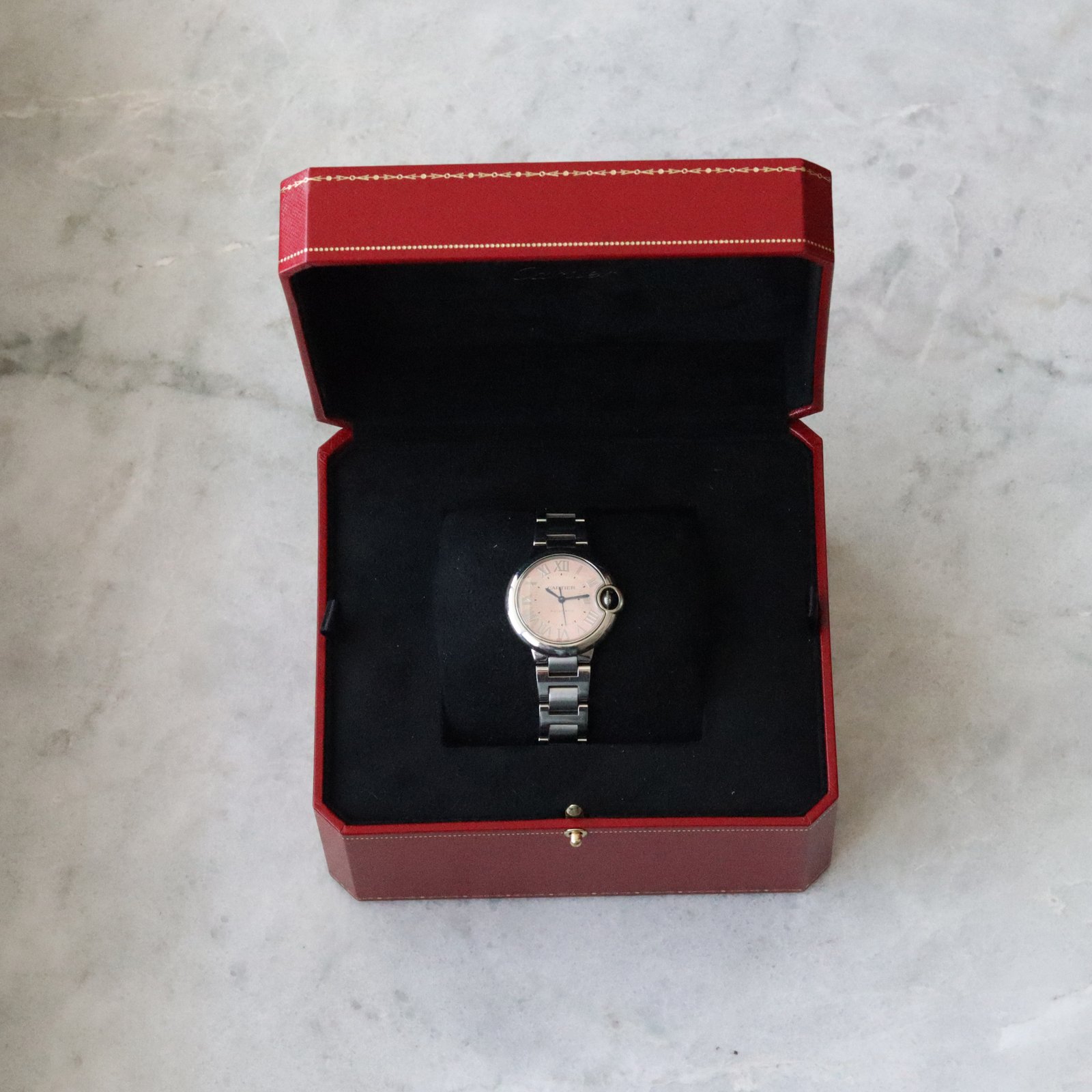Cartier Ballon Bleu “Pink Dial” 33 mm