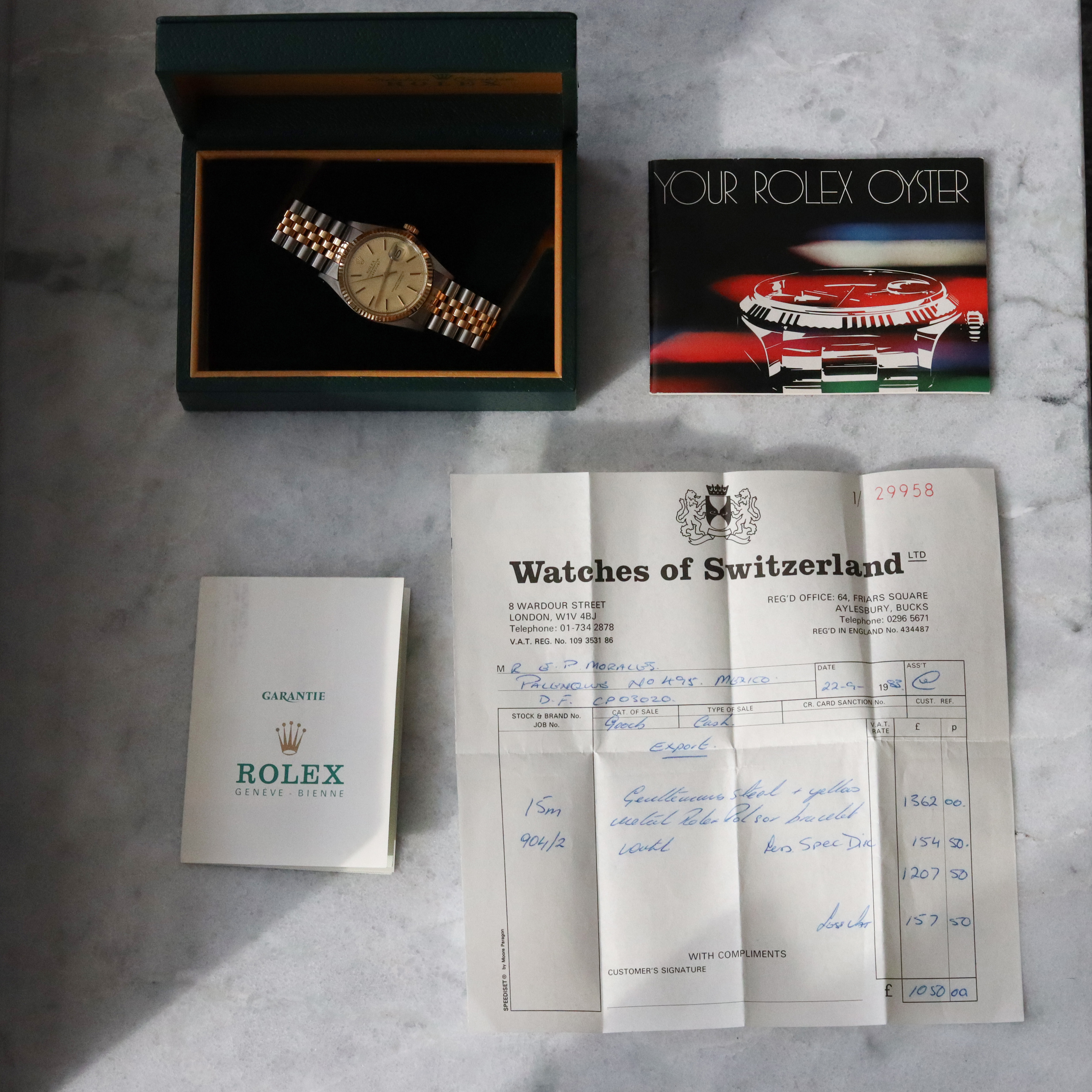 Rolex Datejust 36 mm ref.16013 fullset 1983.
