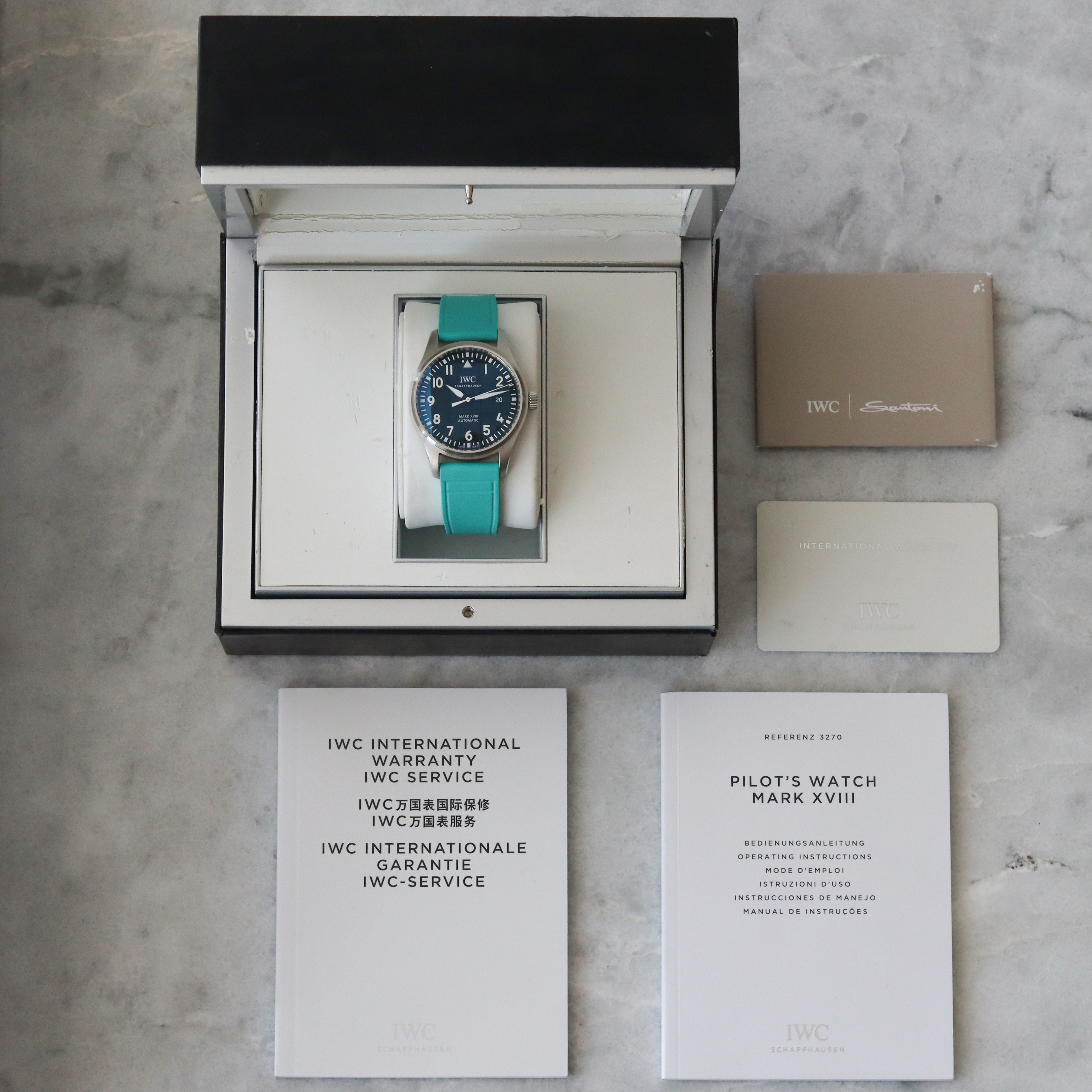 IWC Mark XVIII Black Dial 2019 fullset