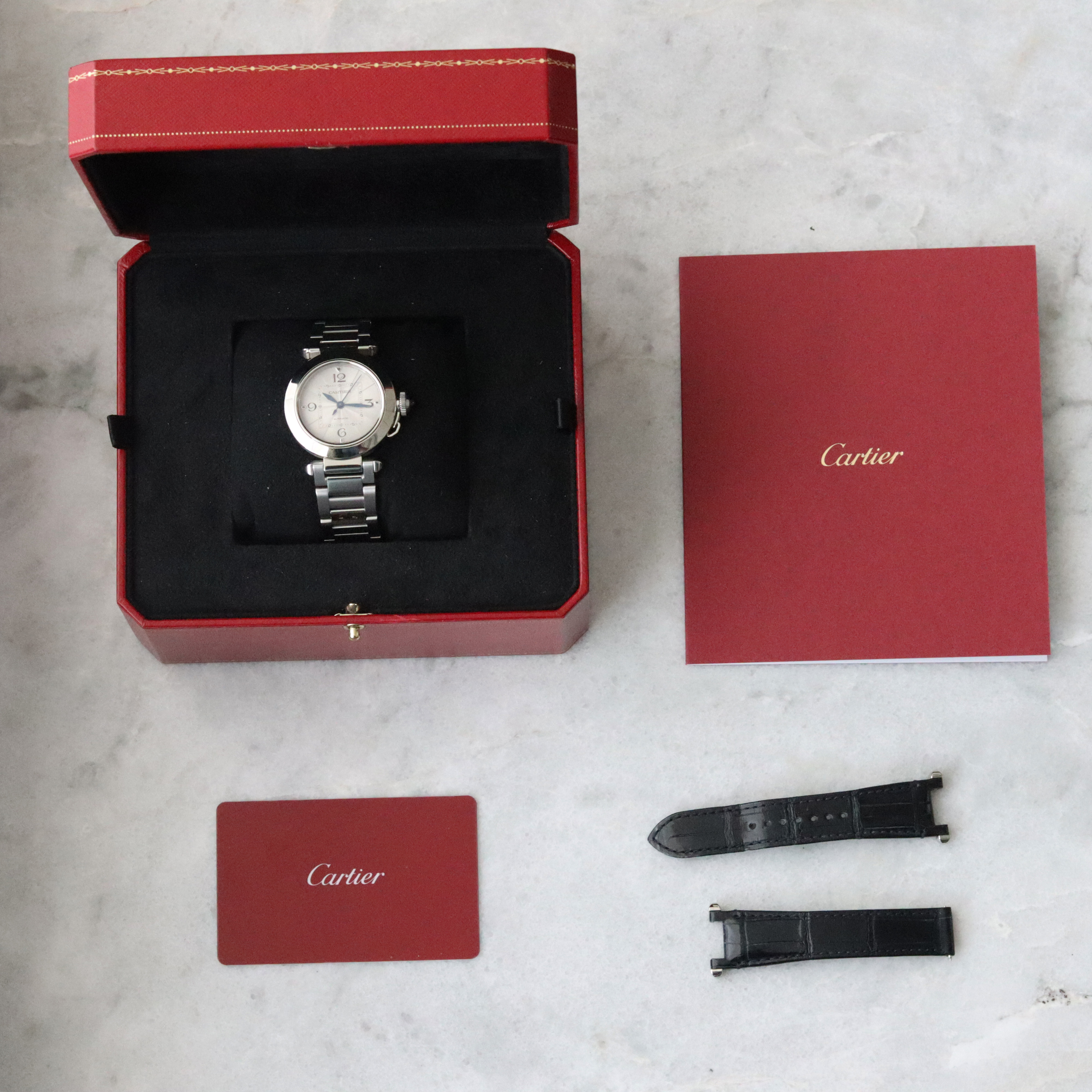 Cartier Pasha 35 mm 2022 fullset.